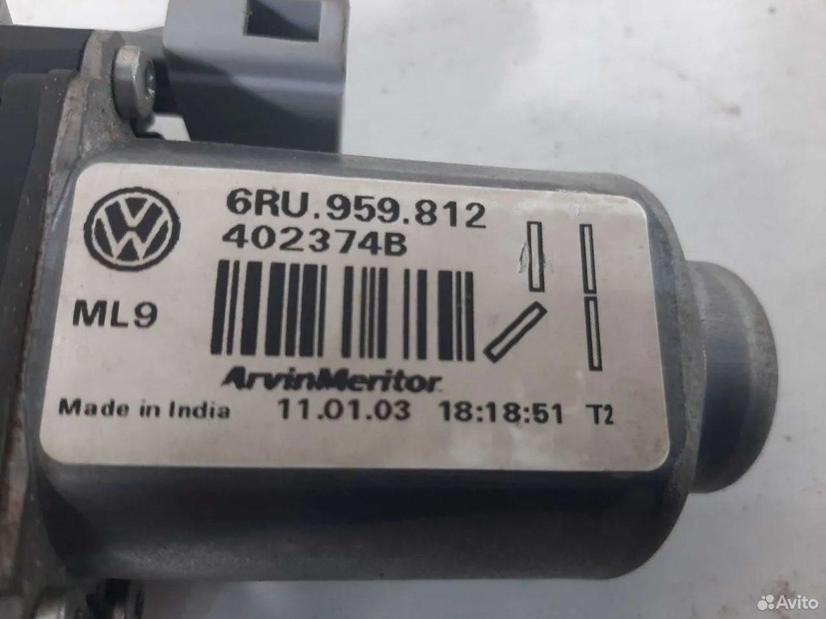 Стеклоподъёмник задний левый Volkswagen Polo 5 — фото 3