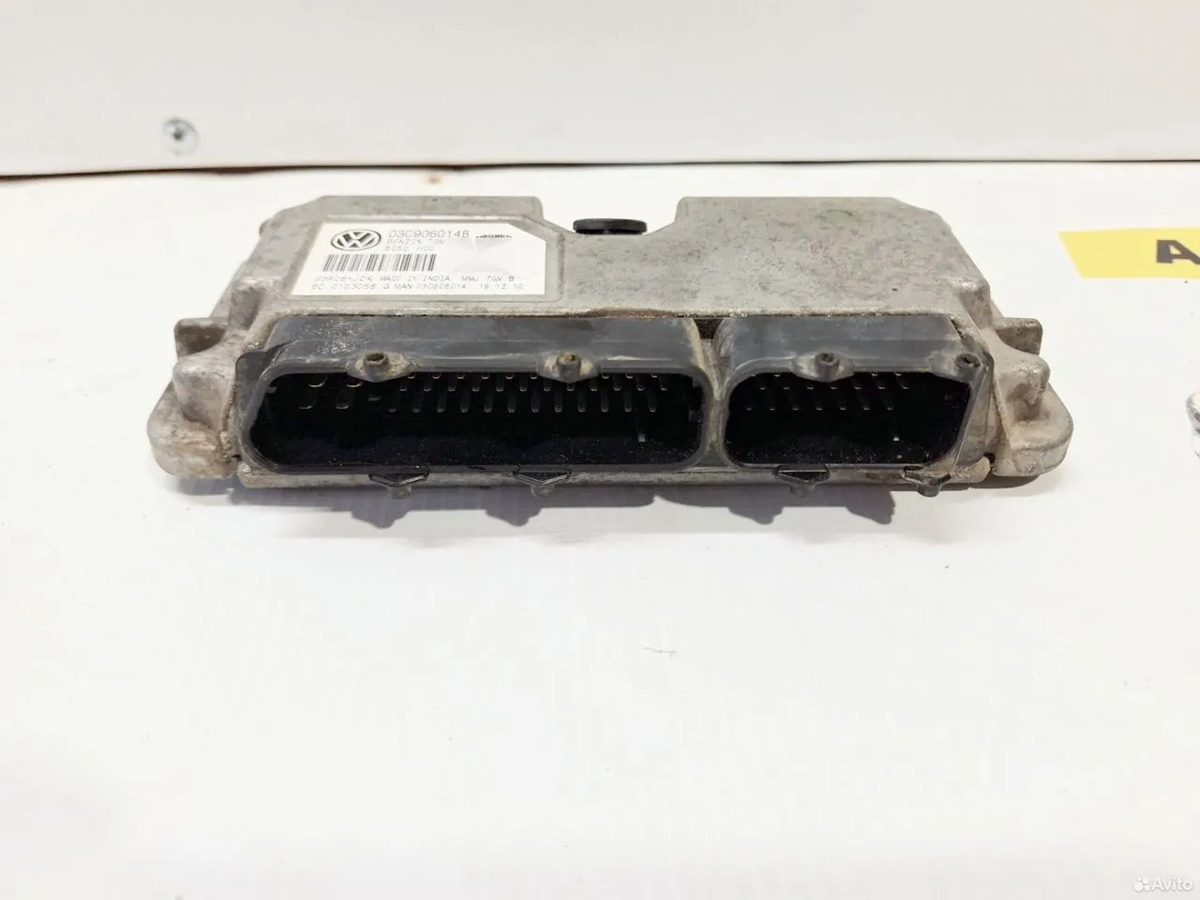 Эбу двигателя 1.6 CFN Volkswagen Polo 5 03C906014B — фото 3