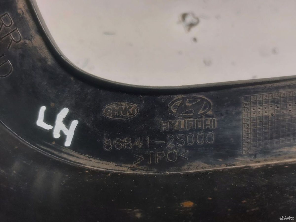 Брызговик задний левый Hyundai — фото 4
