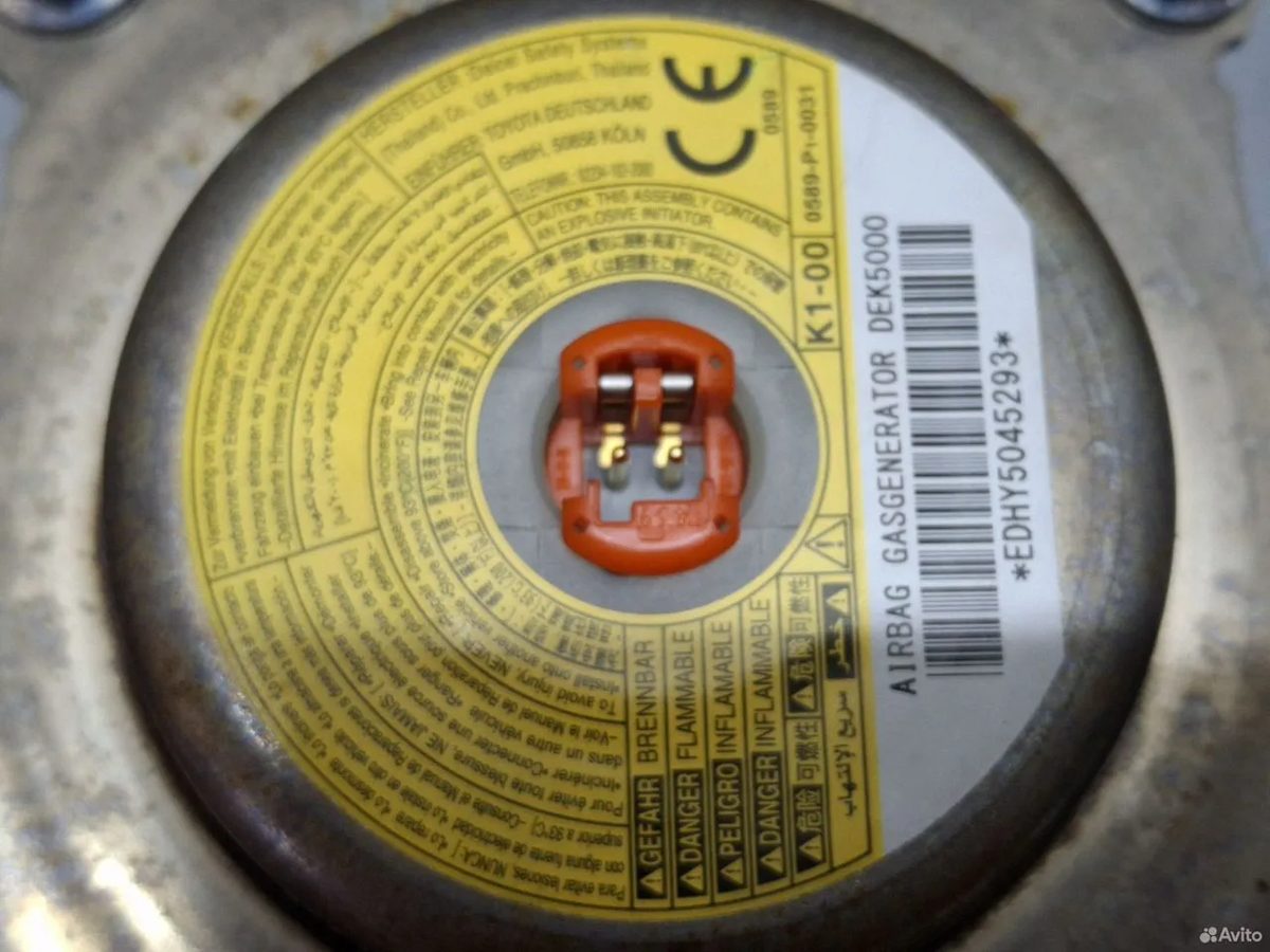 Подушка безопасности водителя Toyota Camry XV55 — фото 6