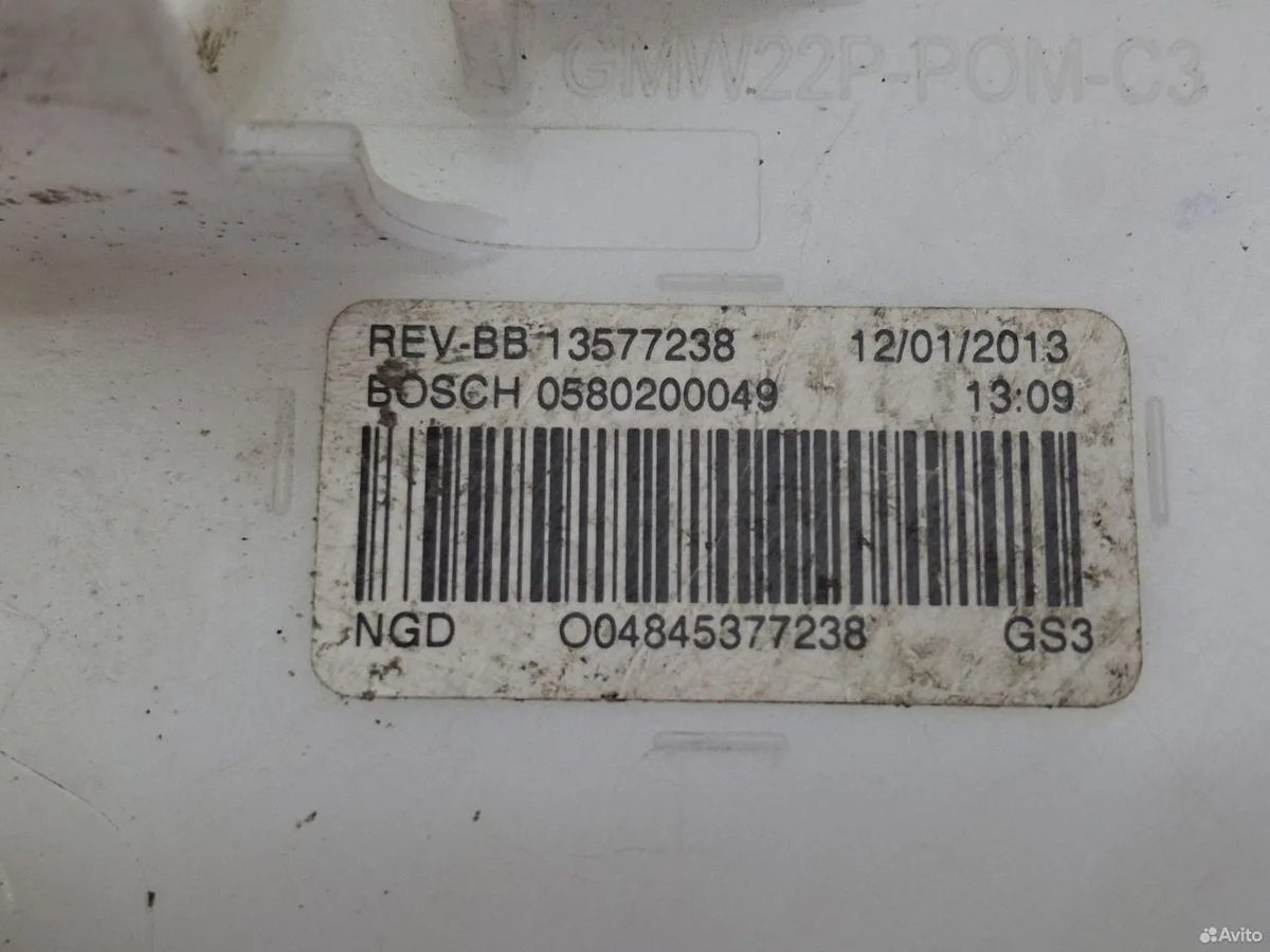 Насос топливный Opel Astra J — фото 9